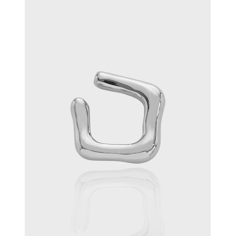 Geometric Design 925 Sterling Silver Ear Cuff