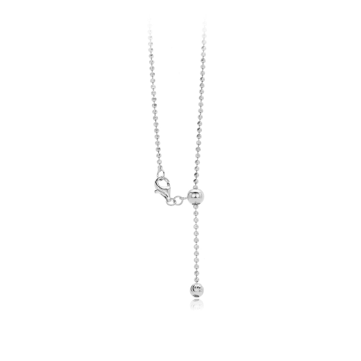 Women Elegant Fashion Jewelry  Geometric 925 Sterling Silver Adjustable Chain Necklace