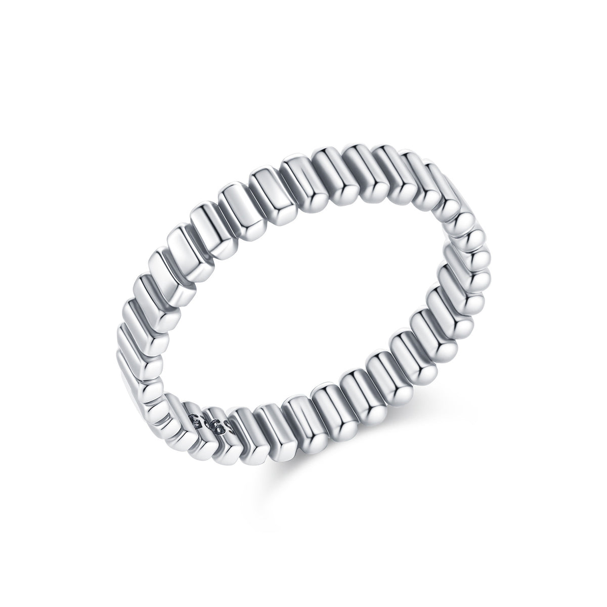 Modern Minimalist Design Polished 925 Sterling Silver Stackable Ring for Women Fashion Elegant Simple Style Band Ring 2025 New Arrival Jewelry Gift